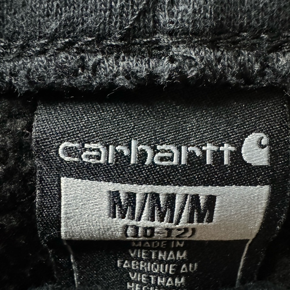 Carhartt Kids Black Sweatpants with White Logo size 10/12 - Picture 3 of 3